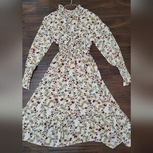 Korean Style Floral Dress